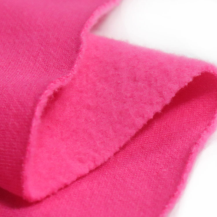 Magenta Red Strech Sweatshirt Fleece Fabric