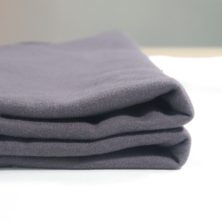 Charcoal Gray Solid Soft Sweatshirt Fleece Fabric