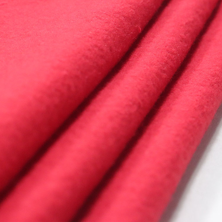 Scarlet Red Stretch Fine Sweatshirt Fleece Knit Fabric