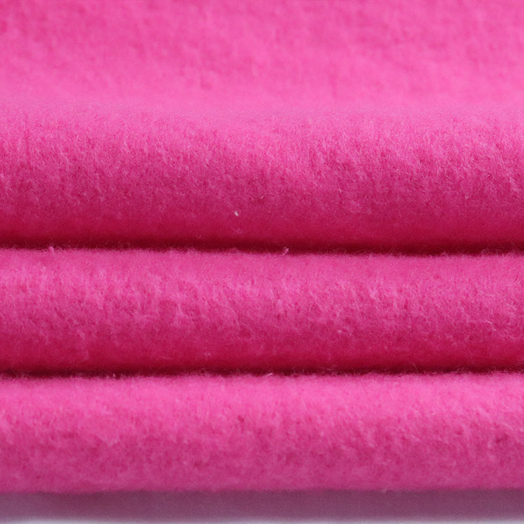 Magenta Red Strech Sweatshirt Fleece Fabric