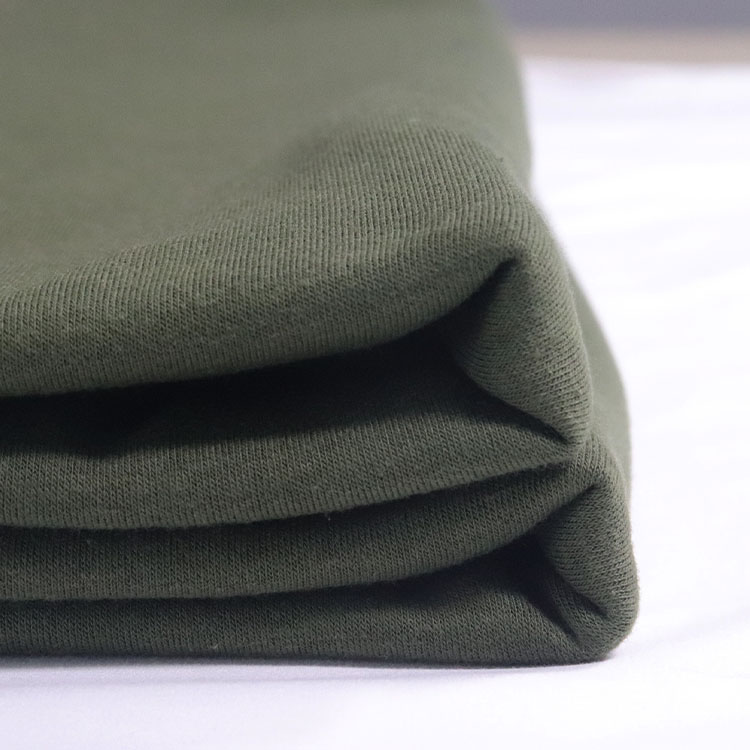 Forest-Green Stretch Fleece Knit Fabric for Sewing Clothes, Sweatshirt 