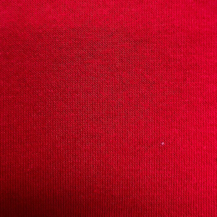 Scarlet Red Stretch Fine Sweatshirt Fleece Knit Fabric